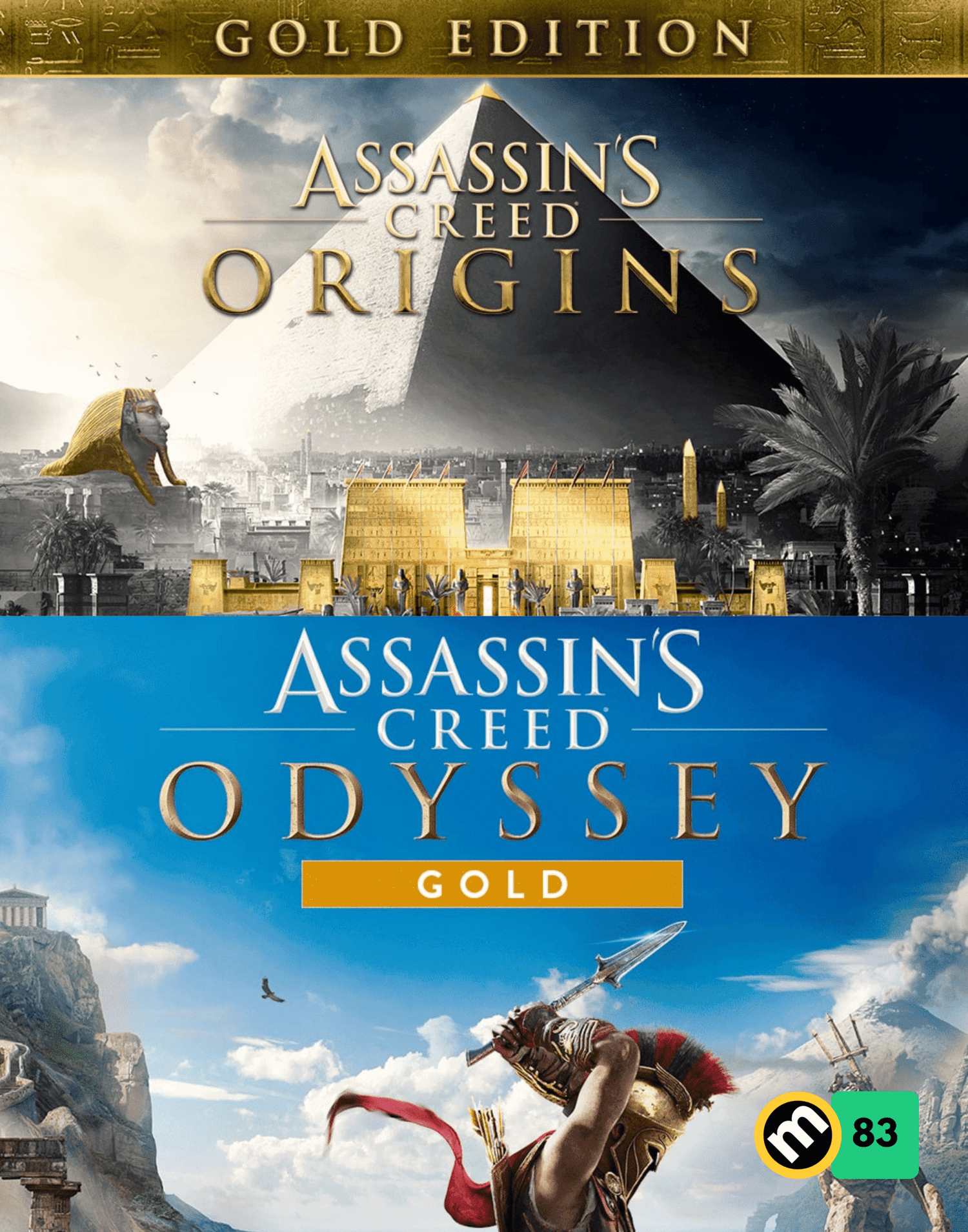 Assassin's Creed Origins Gold + Odyssey Gold